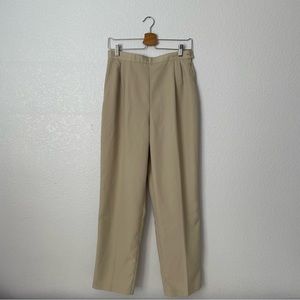 vintage 90s beige tan high waisted trouser pants